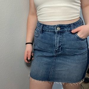 Pacsun 2-tone denim mini skirt